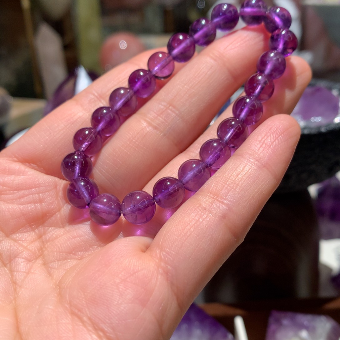 水晶手链未镶嵌J***e紫水晶手链