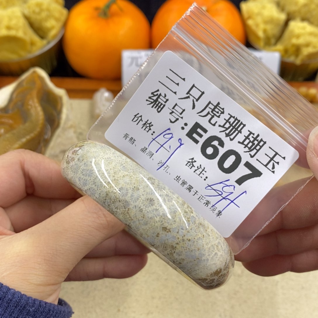 硅化珊瑚（珊瑚玉）1未镶嵌王*瑜