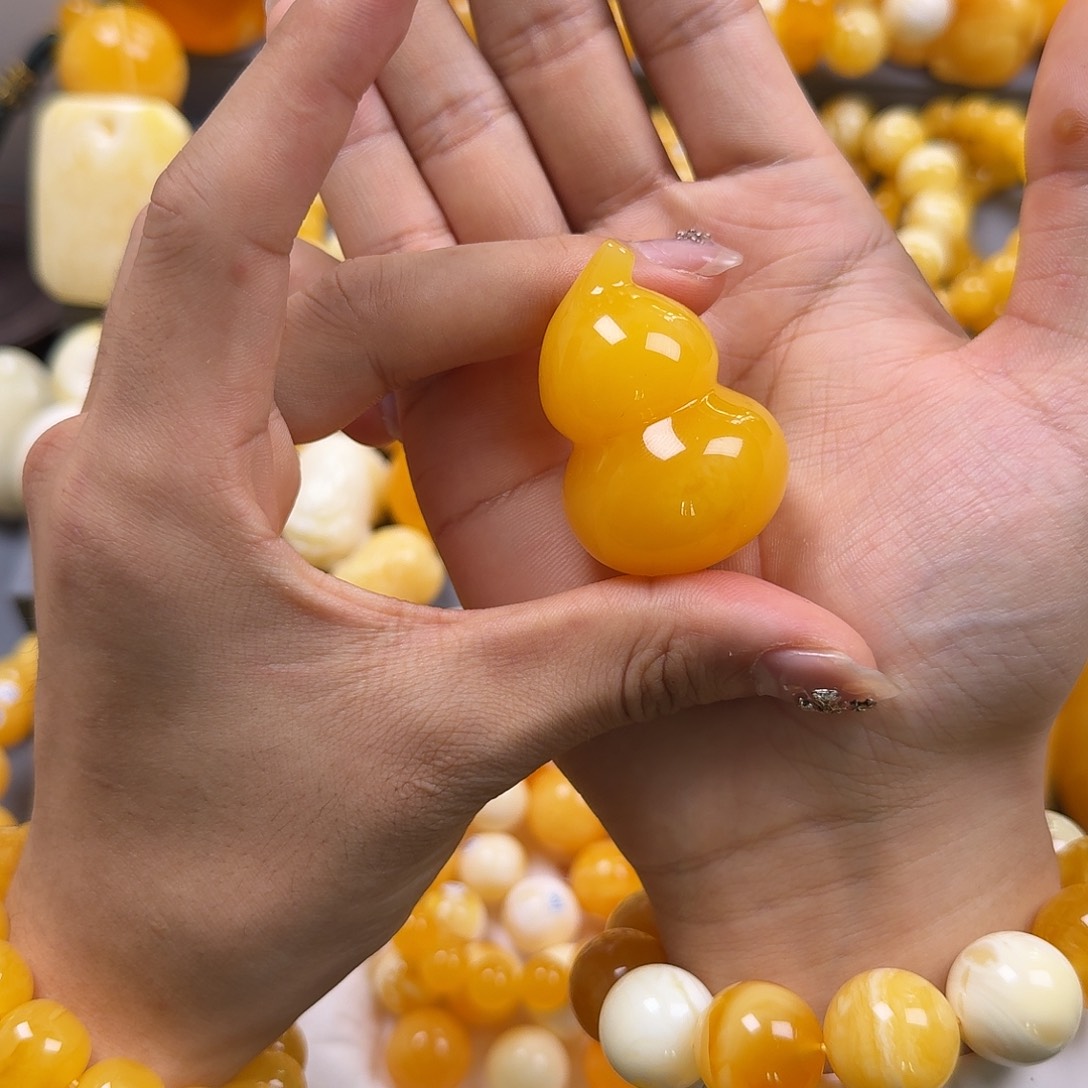 琥珀珠宝奇石未镶嵌葫芦