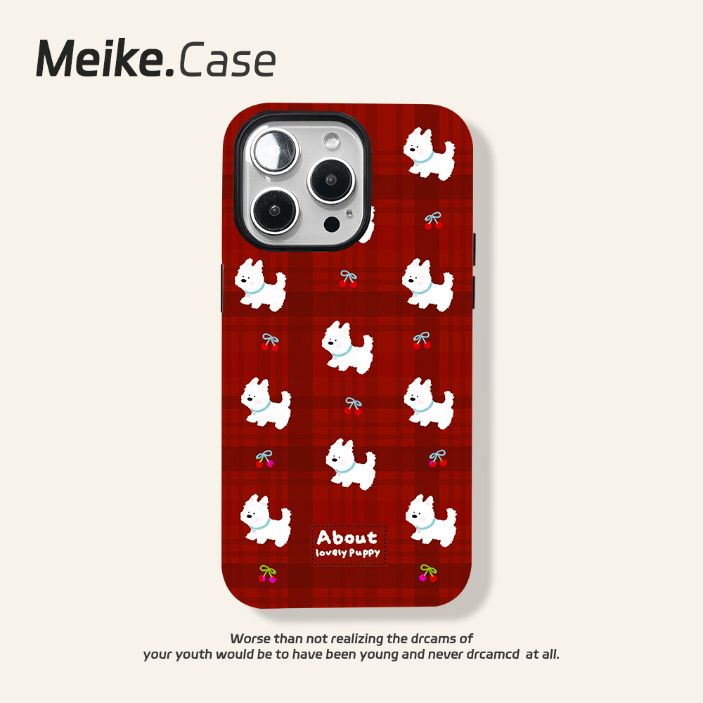 菲林二合一西高地适用苹果16保护壳华为OPPO小米14手机壳iPhone15