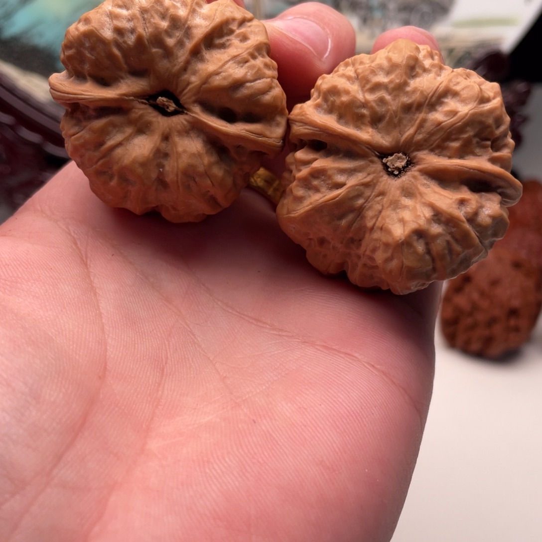 简***单核桃蛤蟆头文玩C18