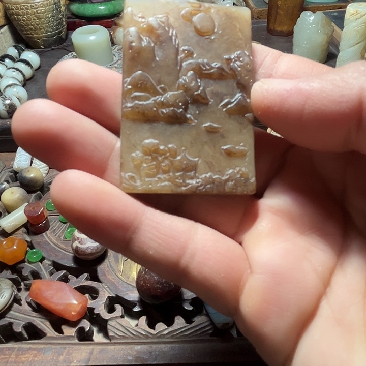 和田玉未镶嵌挂件