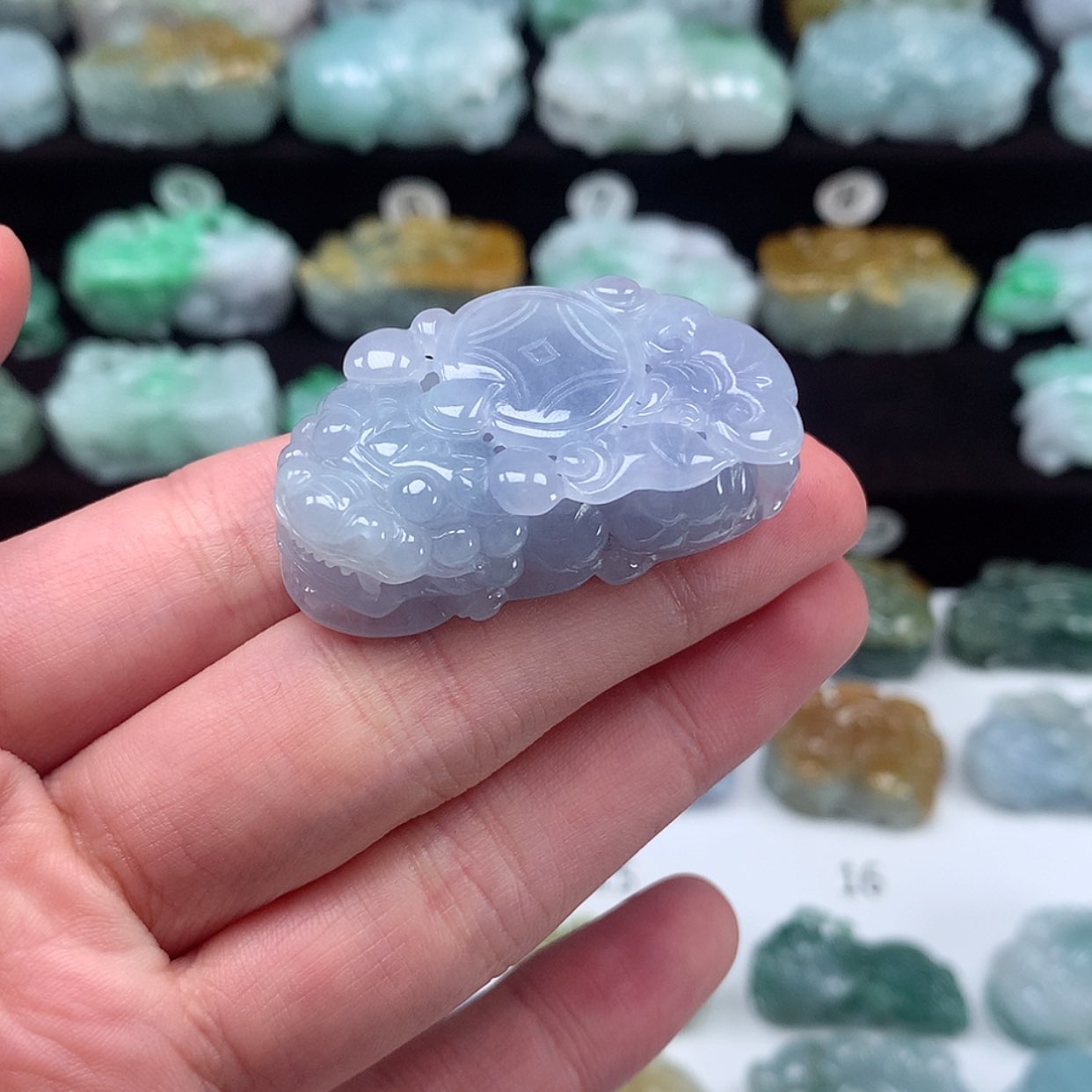 【闪购商品】翡翠颈饰未镶嵌貔貅