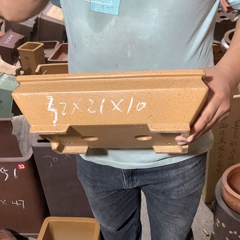 紫砂花盆手工制作