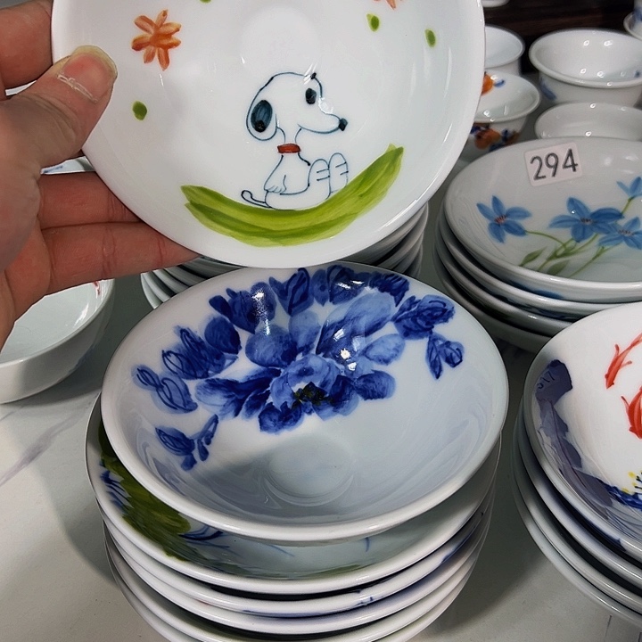 瓷景德镇手工手绘陶瓷5寸