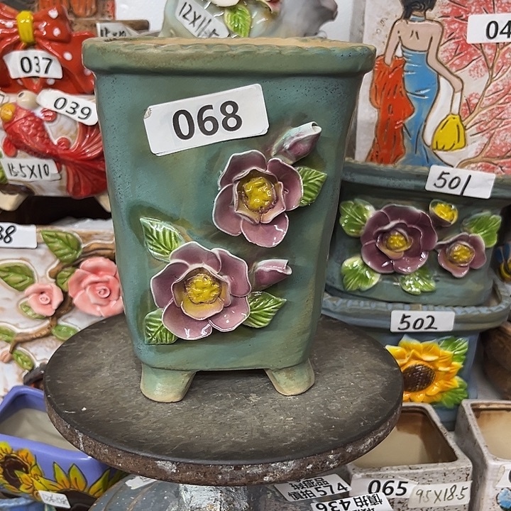 粗陶材质多肉花盆