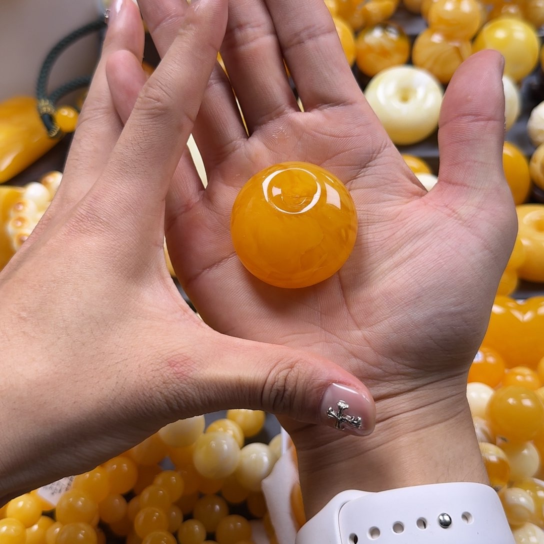 蜜蜡珠宝奇石未镶嵌公主扣