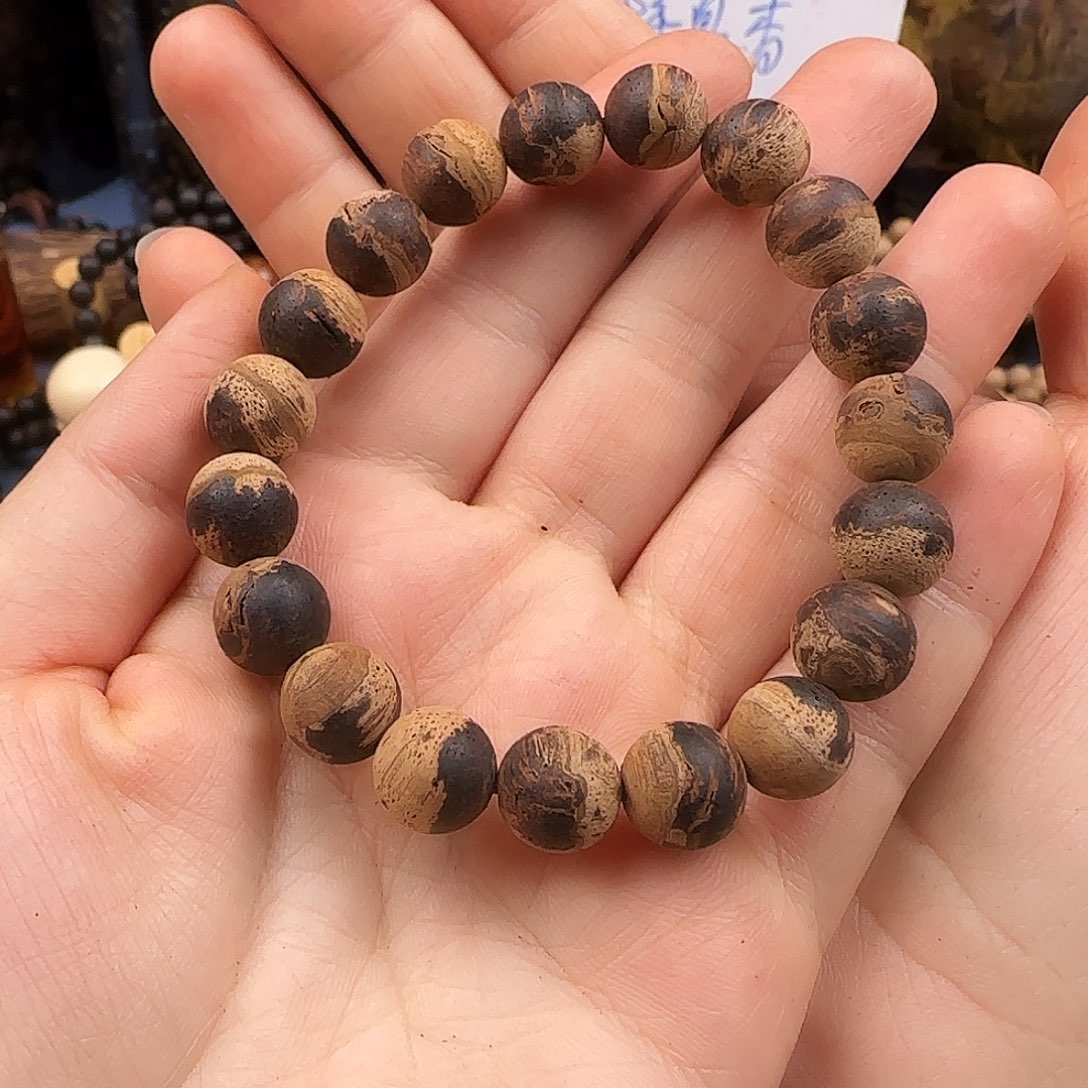 降真香手串/手链1.0无胶爆甲单圈