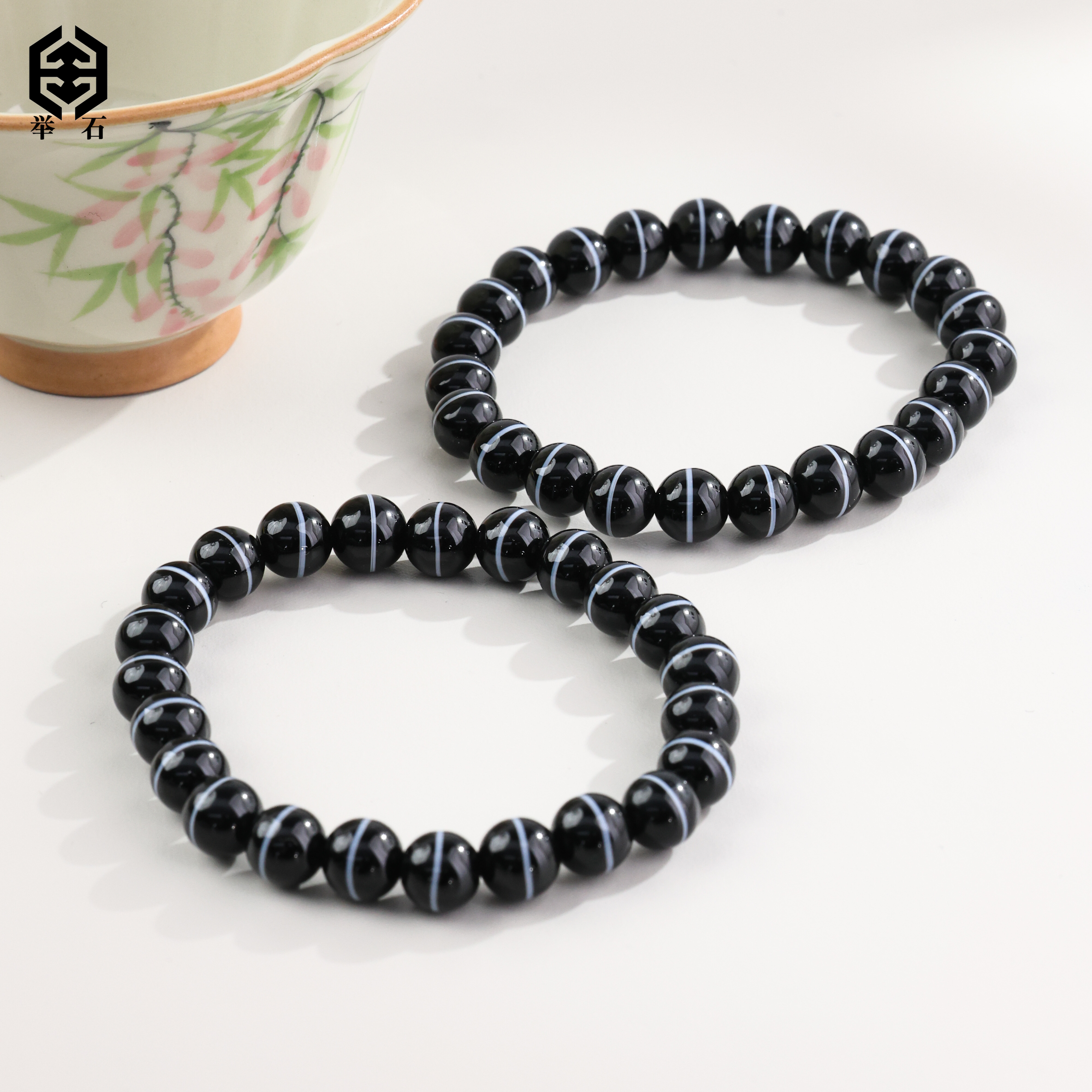 【举石珠宝】T1231-1110-872天珠玛瑙手串（一件/多样性发/约7mm）K