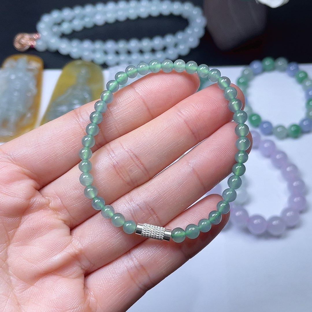 翡翠手链未镶嵌手串