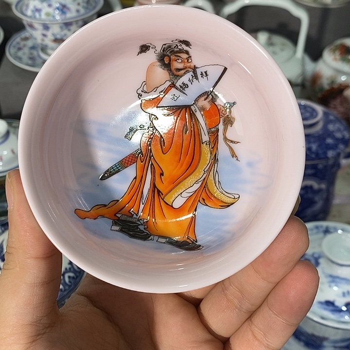 陶摆件景德镇陶瓷主人杯23445