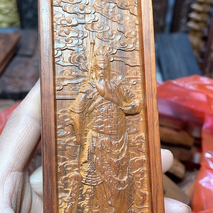 非洲紫檀（红花梨）人小号双面