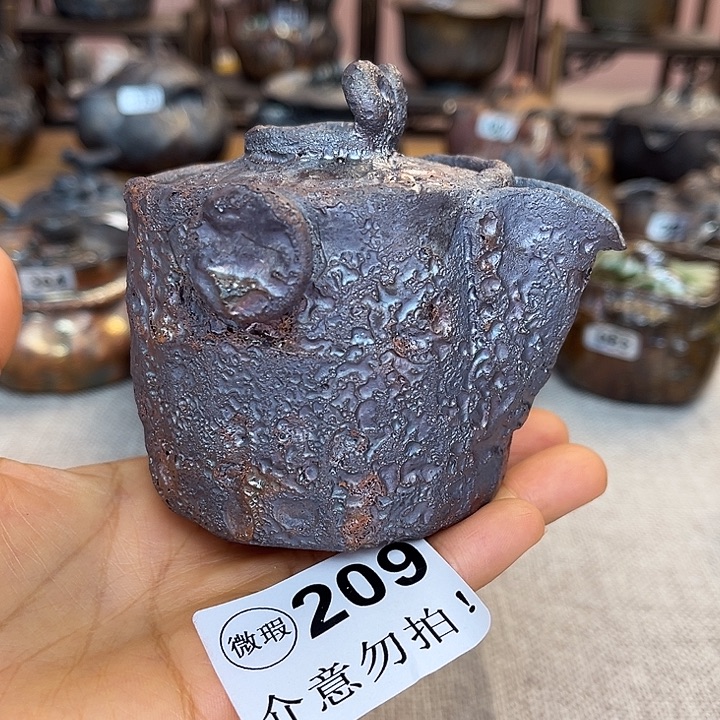 裸柴烧陶瓷手工茶器