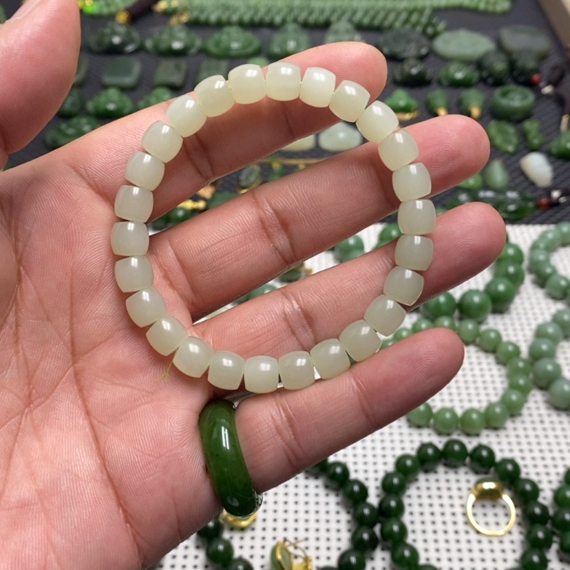 【闪购商品】和田玉手链未镶嵌书**火