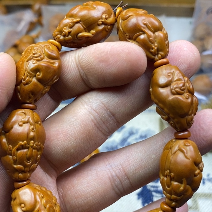 橄榄核手串/手链橄榄核雕工艺手串