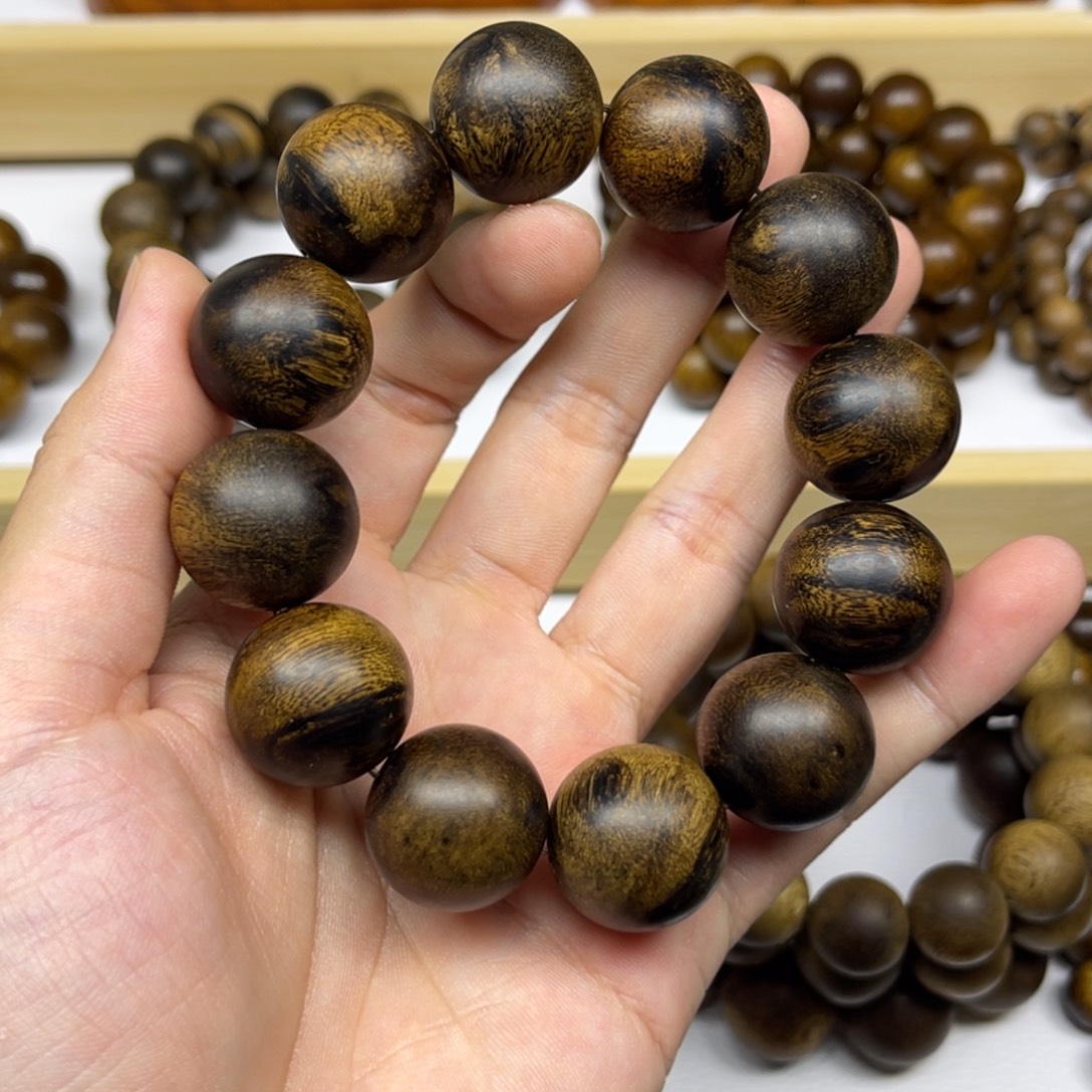 万***慧沉香手串越南芽庄白棋楠2.0