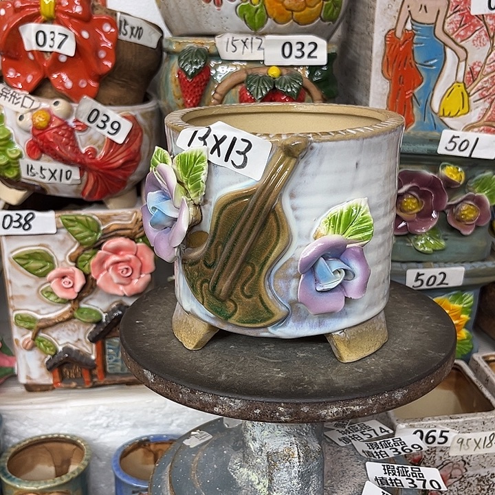 粗陶材质多肉花盆