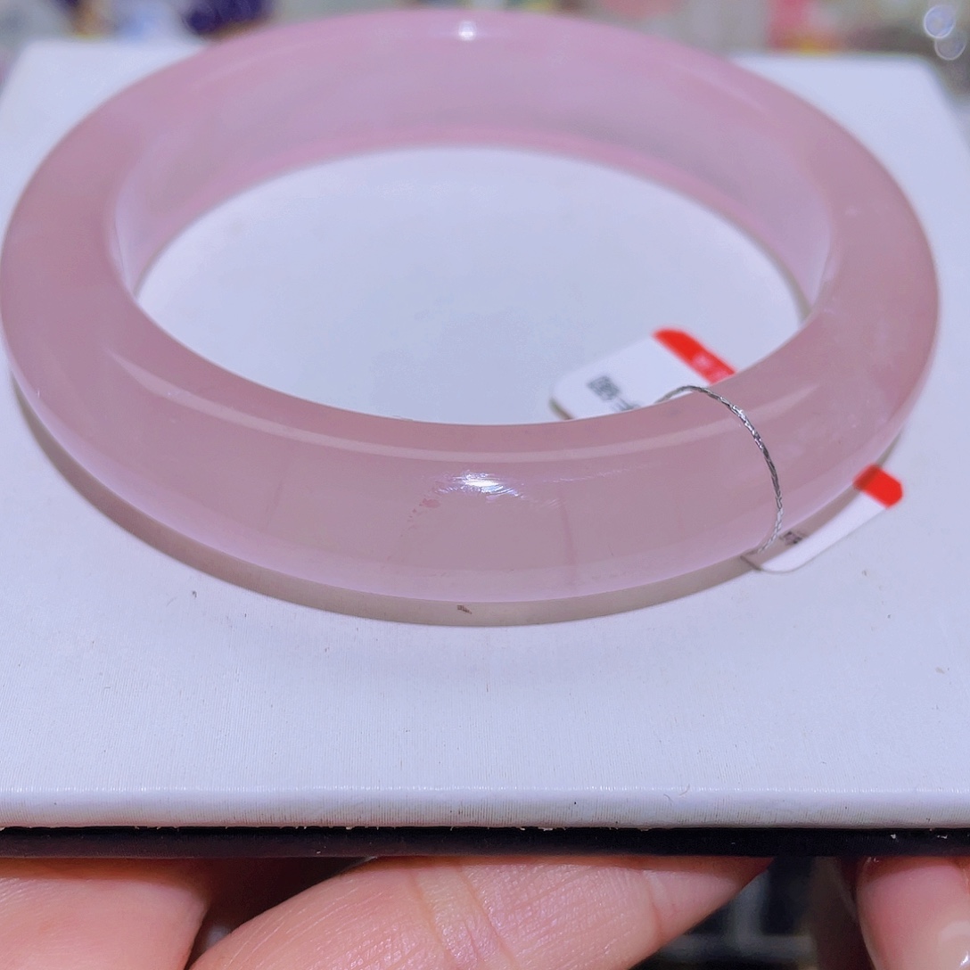 水晶手镯未镶嵌天然马粉水晶特价款56➕圈不退换