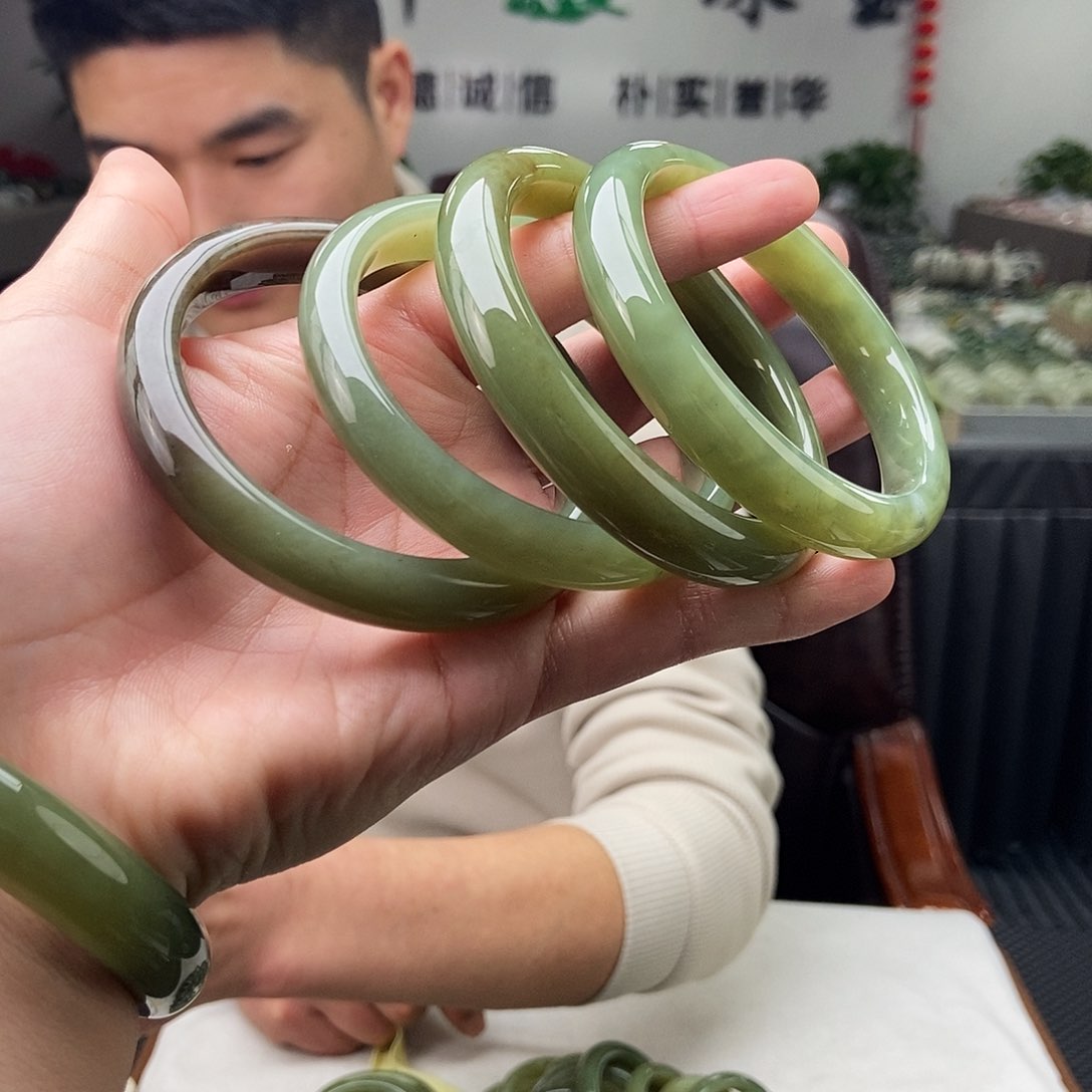 和田玉52-59颜色多样性发拍一发一未镶嵌