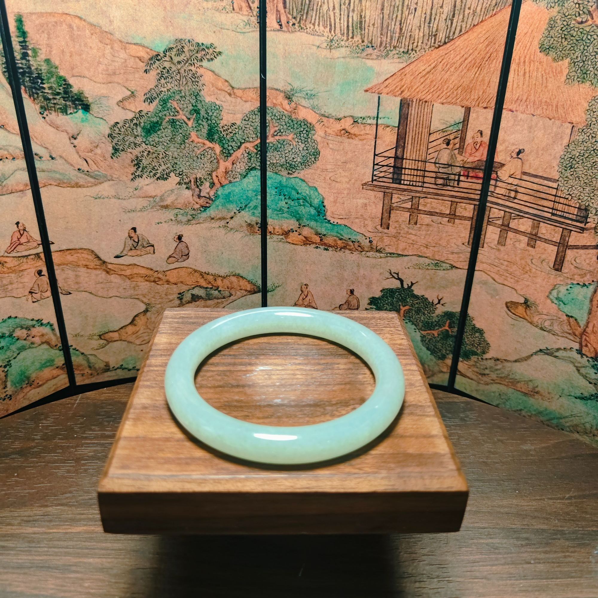 T和田玉手镯（卡58+）0744