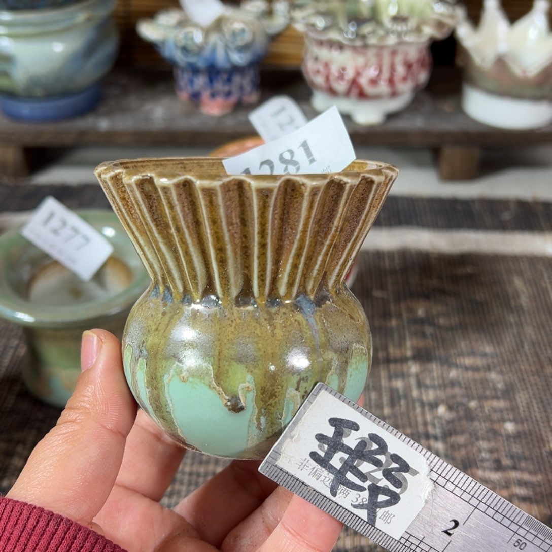 红陶瑕疵景德镇手工花盆