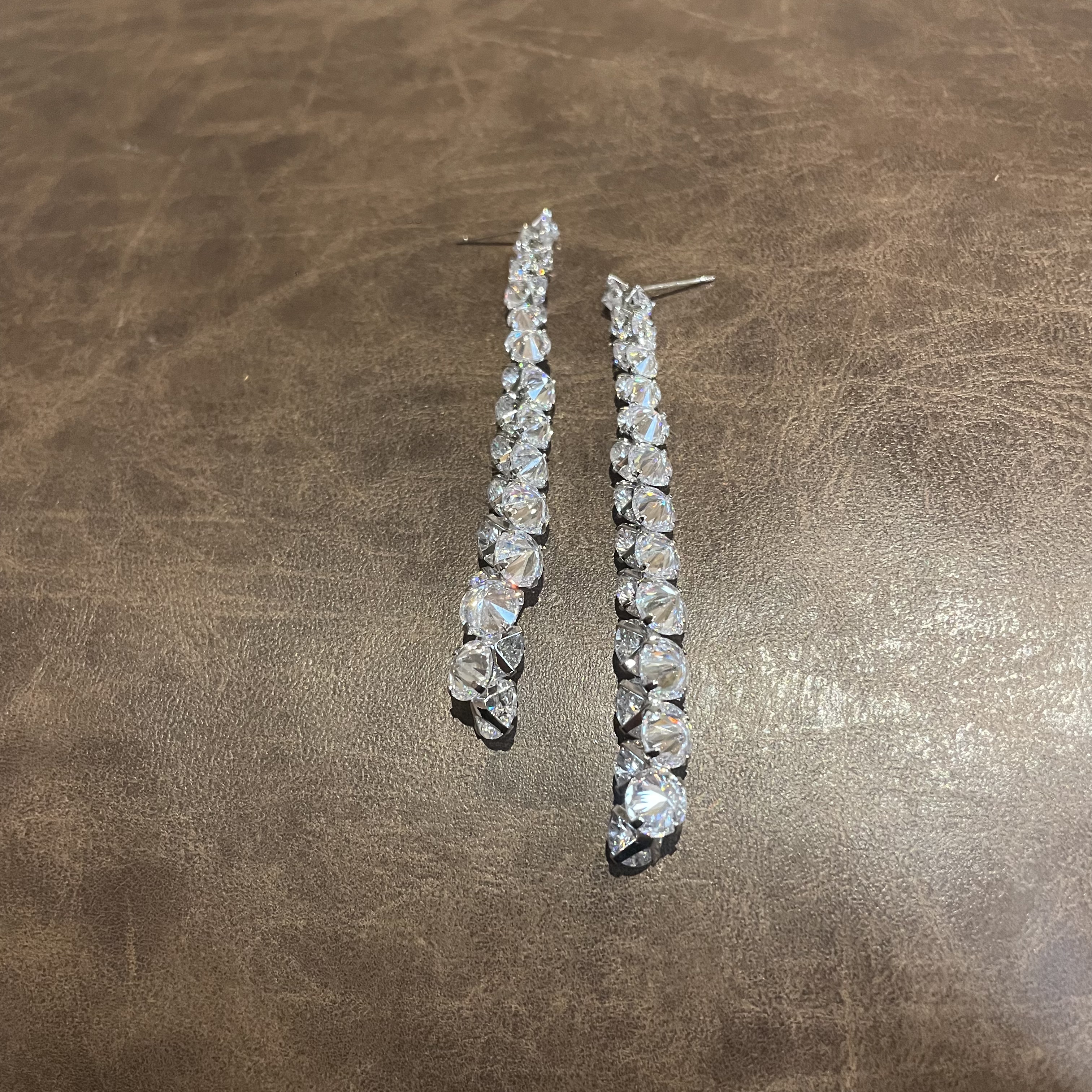 铜合金锆石耳饰 KindGem 高级设计感时尚女耳环C-34022