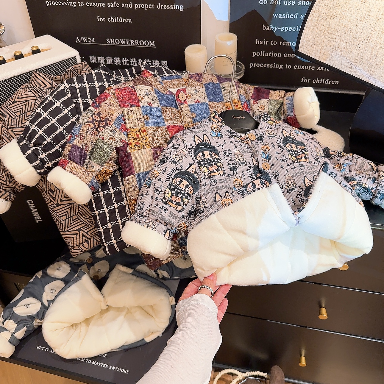 【三层加厚】儿童宝宝开衫棉袄冬季加绒加厚男女童外穿棉衣保暖外套