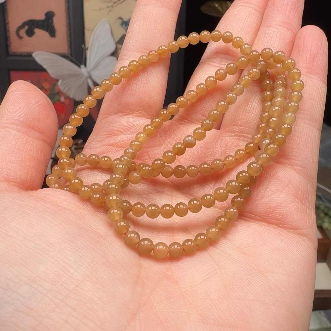 和田玉（糖玉）未镶嵌手链