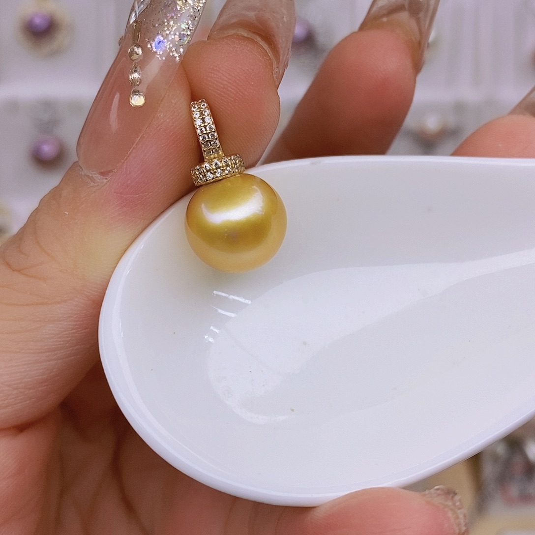 吊坠(赠链)银S925镶嵌淡水珍珠