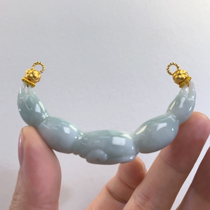 翡翠吊坠(赠链)未镶嵌代编织