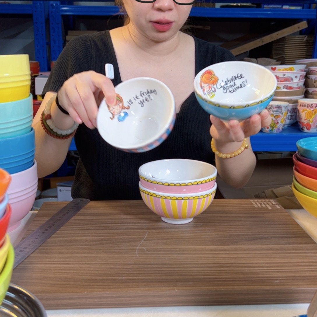 陶瓷荷兰四个装米饭碗