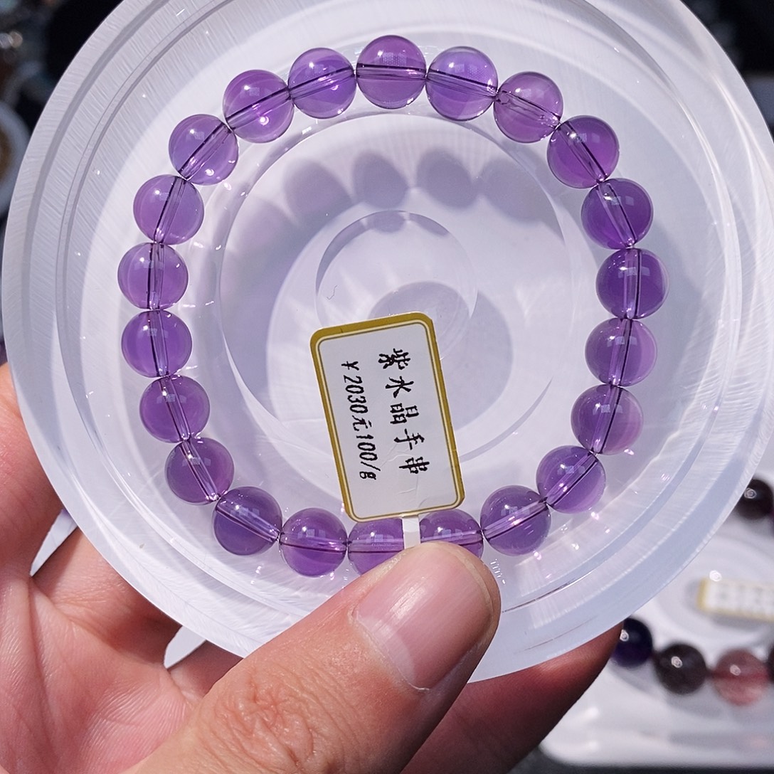 未镶嵌手链水晶手串8,7