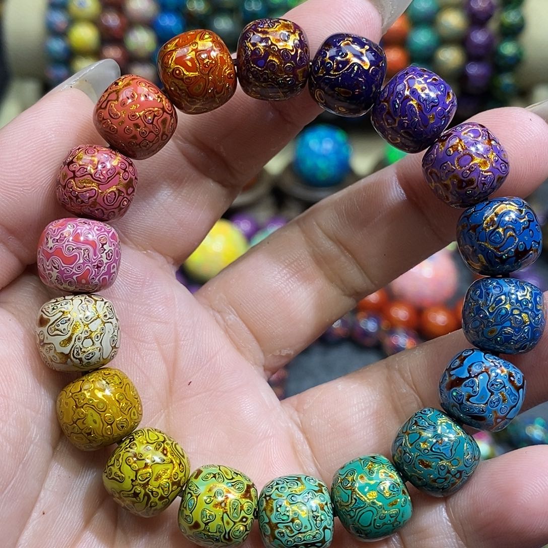 漆宸阁大漆珠1.0*1.1多宝