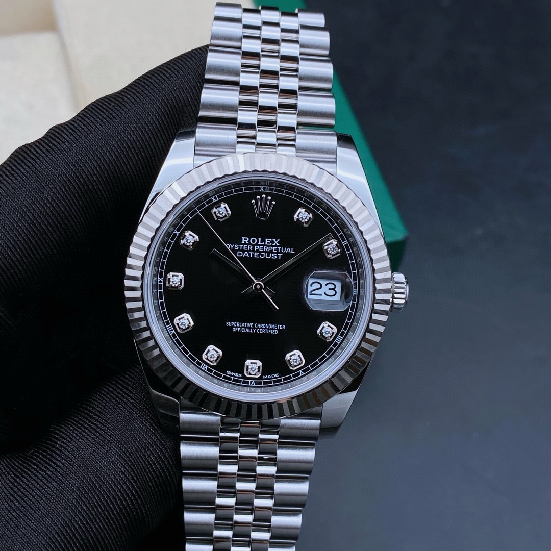 99新 Rolex/劳力士 日志126334黑盘钻/机械男表/表径41