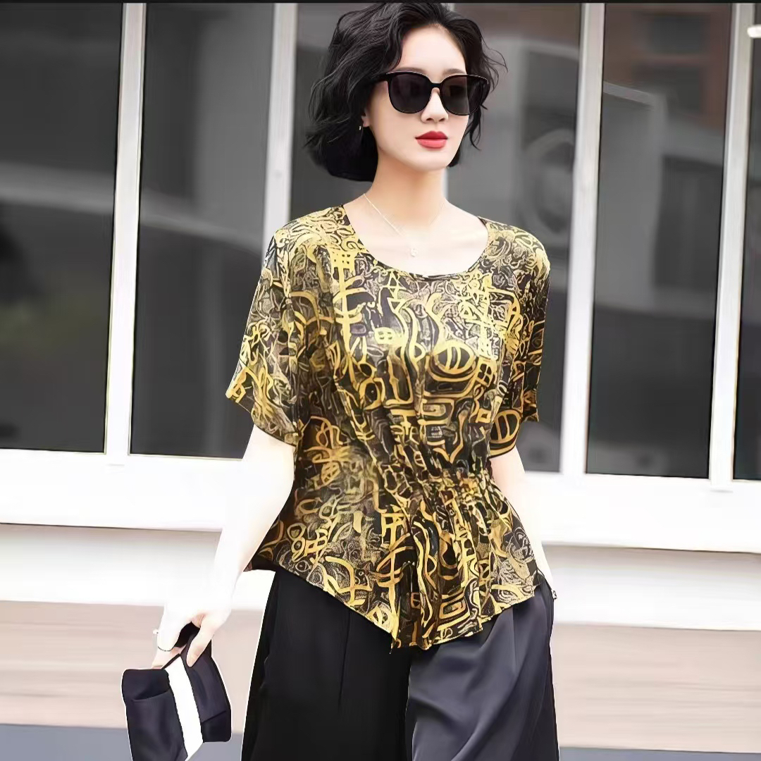 C5-女士夏季气质短袖T恤