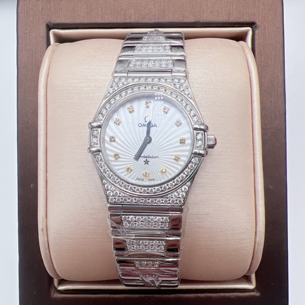 99新 Omega/欧米茄 欧米茄46144石英后钻瑞士名表赠送手链