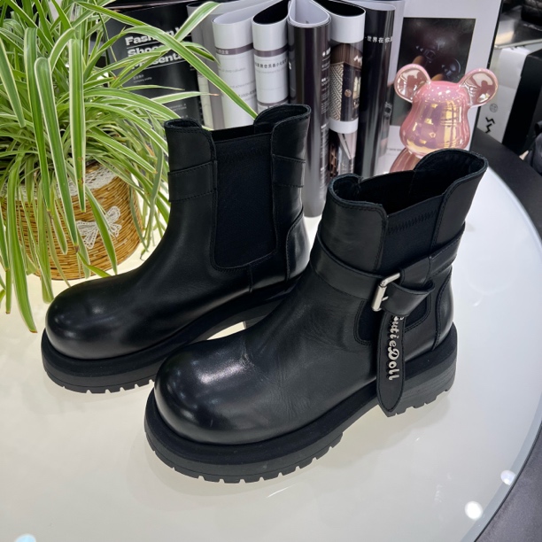 【玛莎玛索】5285-3m二棉加绒冬季时尚英伦马丁烟筒靴增高6cm