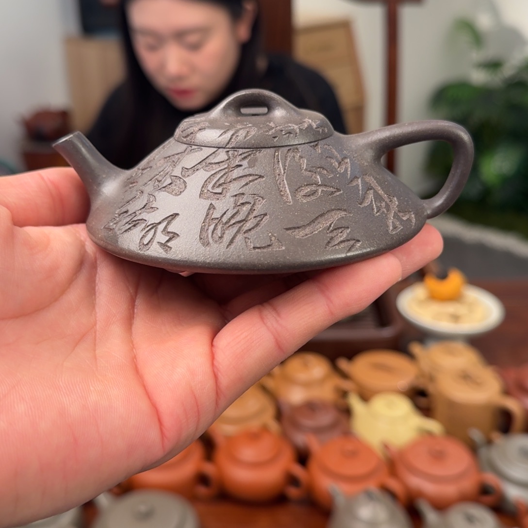 紫砂茶壶合瓢 天青 120cc 宜兴紫砂