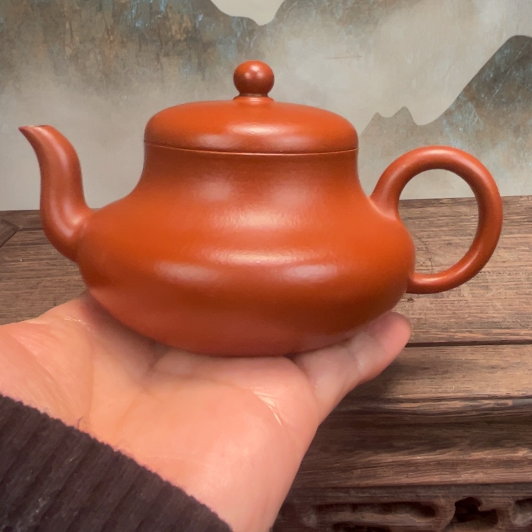 紫砂茶壶黄*冬宜兴紫砂壶