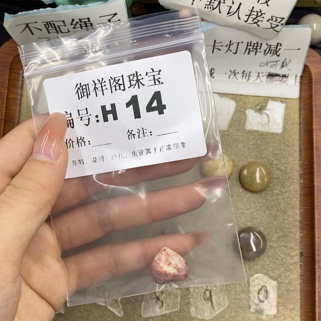 硅化珊瑚（珊瑚玉）未镶嵌颈饰活*