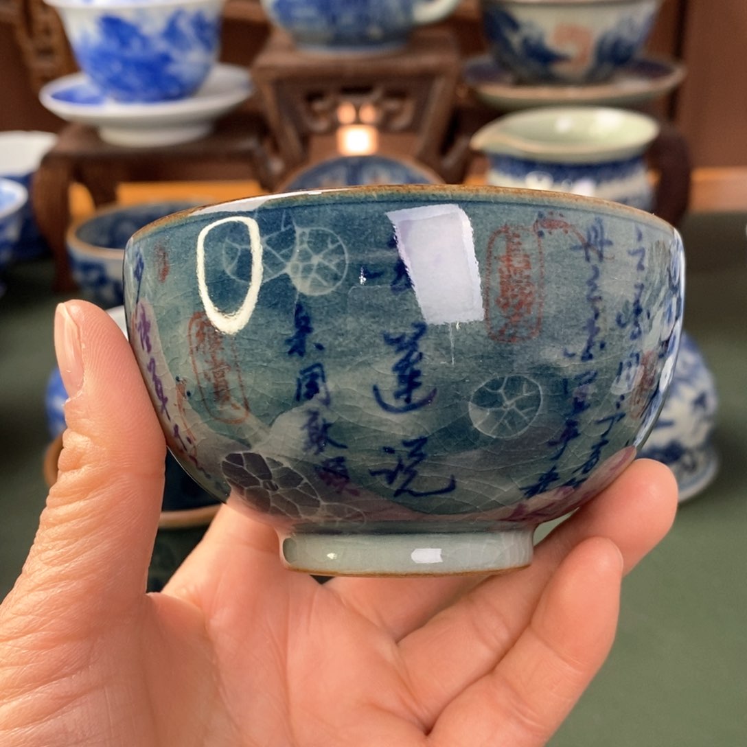 杯景德镇陶瓷手工手绘