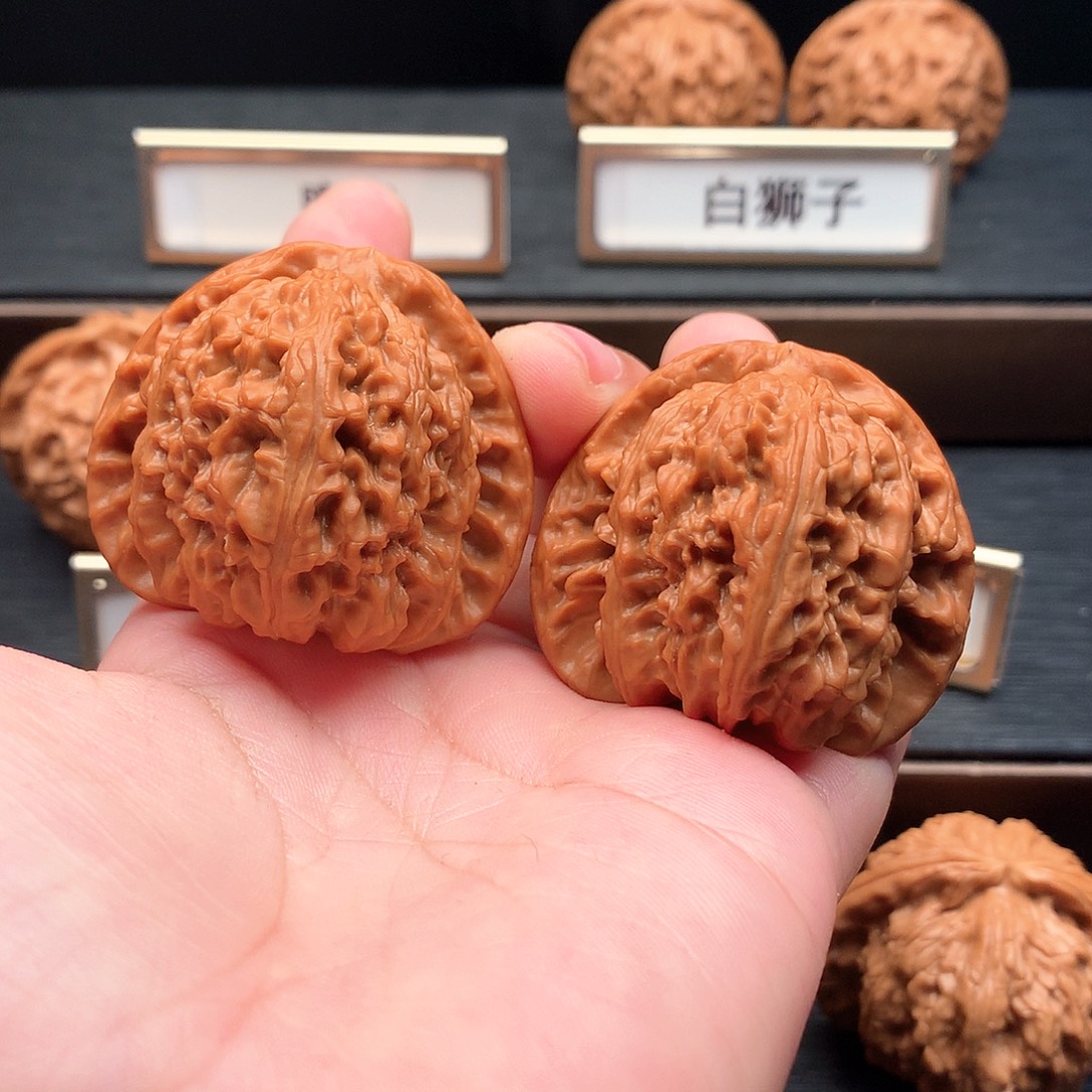 吊坠文玩核桃127号三角白42