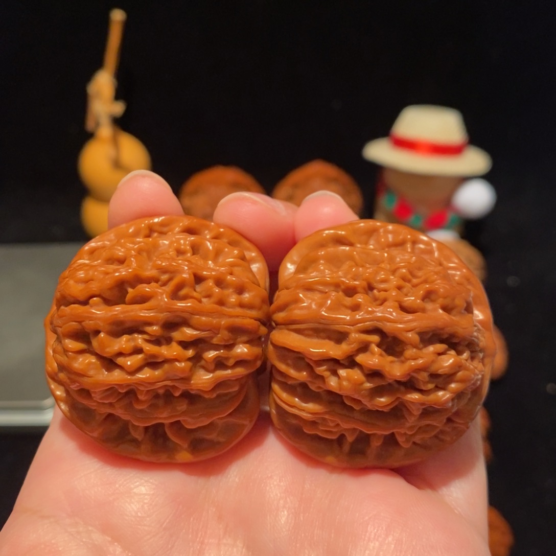 文玩核桃把件42尺四座楼441