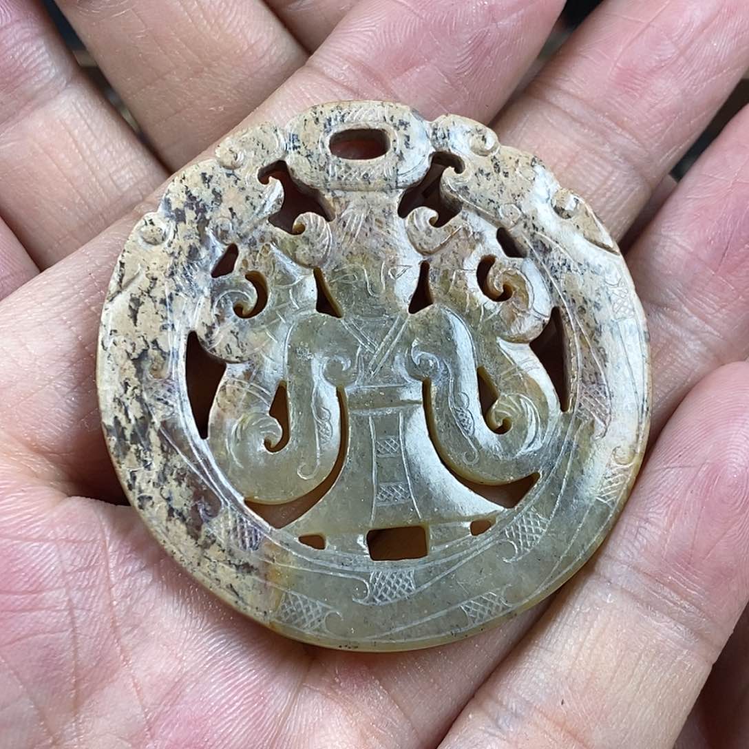 和田玉（糖玉）挂件未镶嵌用****5