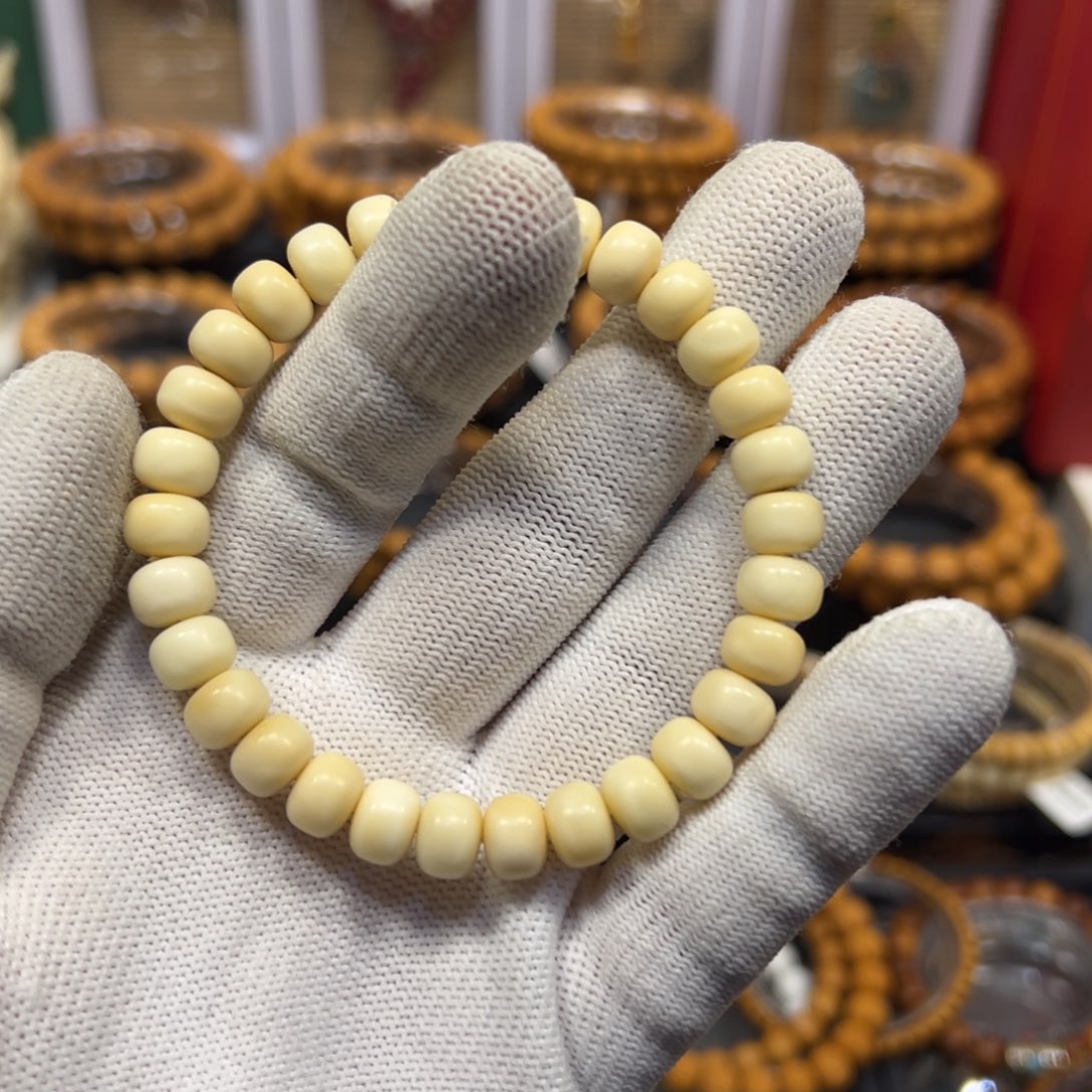 白玉菩提手串磨盘龙脊