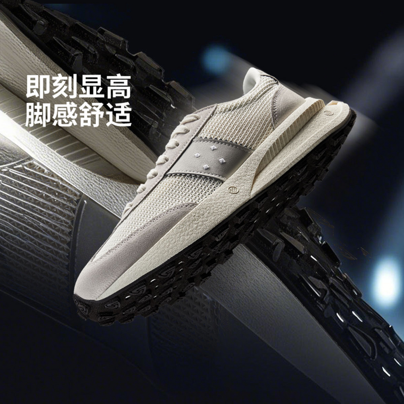 李宁2025款男女反光潮流百搭舒适透气运动休闲鞋AZGV055
