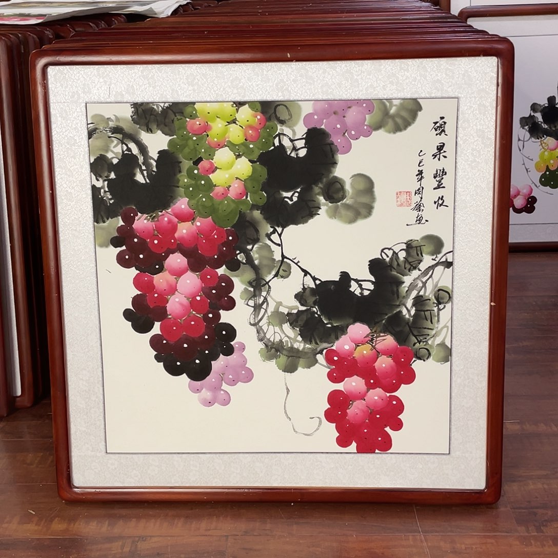国画带框尺寸63*63厘米