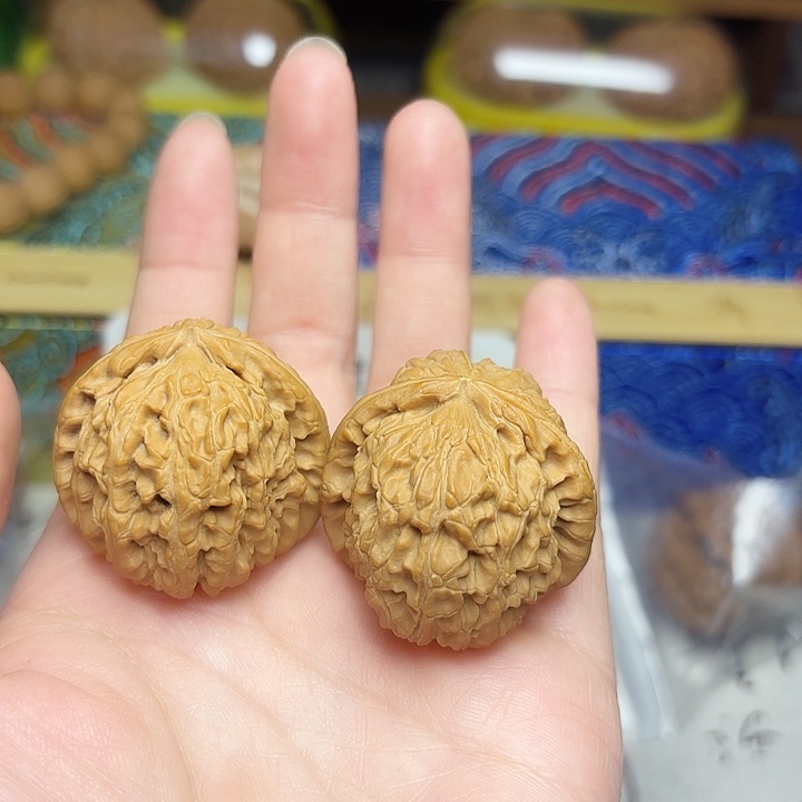 吊坠文玩核桃白狮子