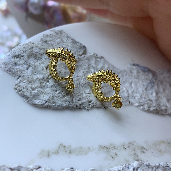 淡水珍珠耳饰银S925镶嵌