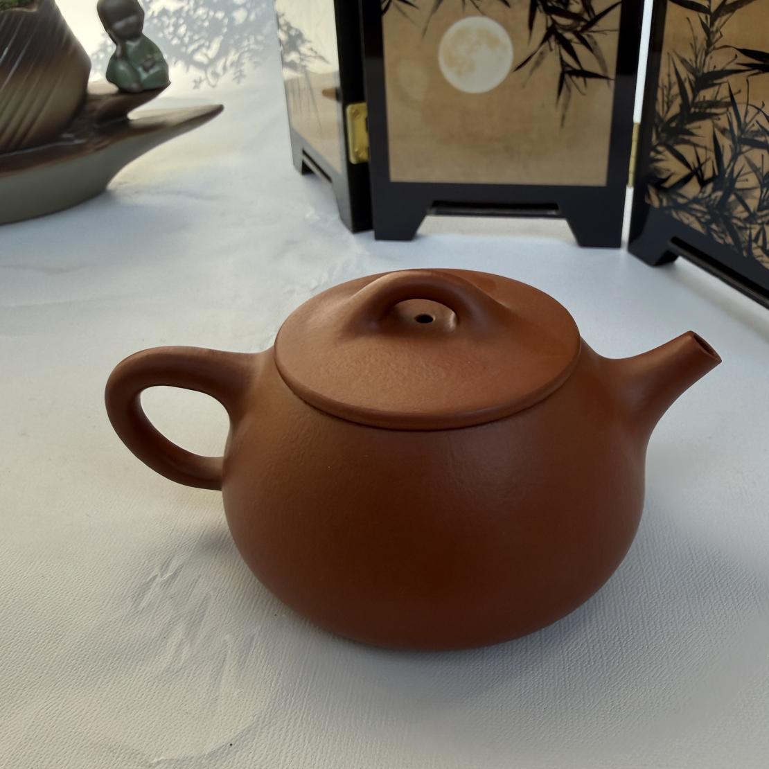 宜兴紫砂 朱泥全手工 瓢210cc左右